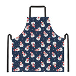 Xmas Snowman Pattern Print Apron