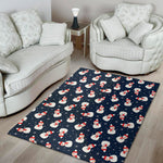 Xmas Snowman Pattern Print Area Rug