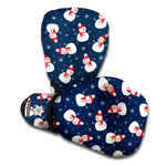 Xmas Snowman Pattern Print Boxing Gloves