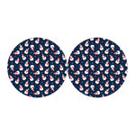 Xmas Snowman Pattern Print Car Coasters