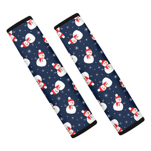 Xmas Snowman Pattern Print Car Seat Belt Covers