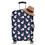 Xmas Snowman Pattern Print Luggage Cover