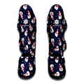 Xmas Snowman Pattern Print Muay Thai Shin Guards