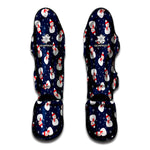 Xmas Snowman Pattern Print Muay Thai Shin Guard