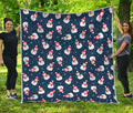 Xmas Snowman Pattern Print Quilt