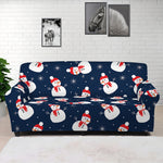 Xmas Snowman Pattern Print Sofa Cover