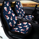 Xmas Snowman Pattern Print Universal Fit Car Seat Covers