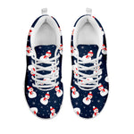 Xmas Snowman Pattern Print White Sneakers