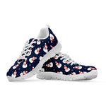 Xmas Snowman Pattern Print White Sneakers