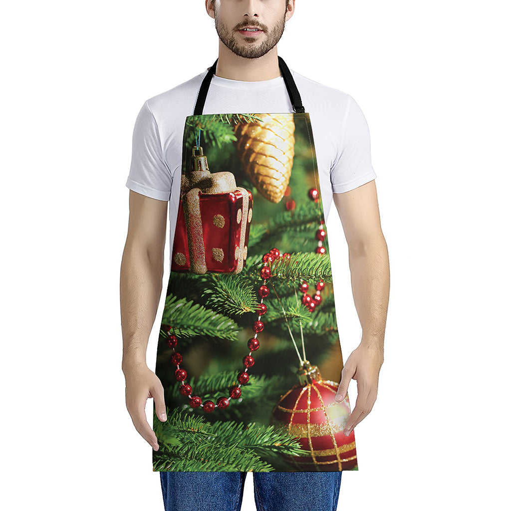 Xmas Tree Print Apron