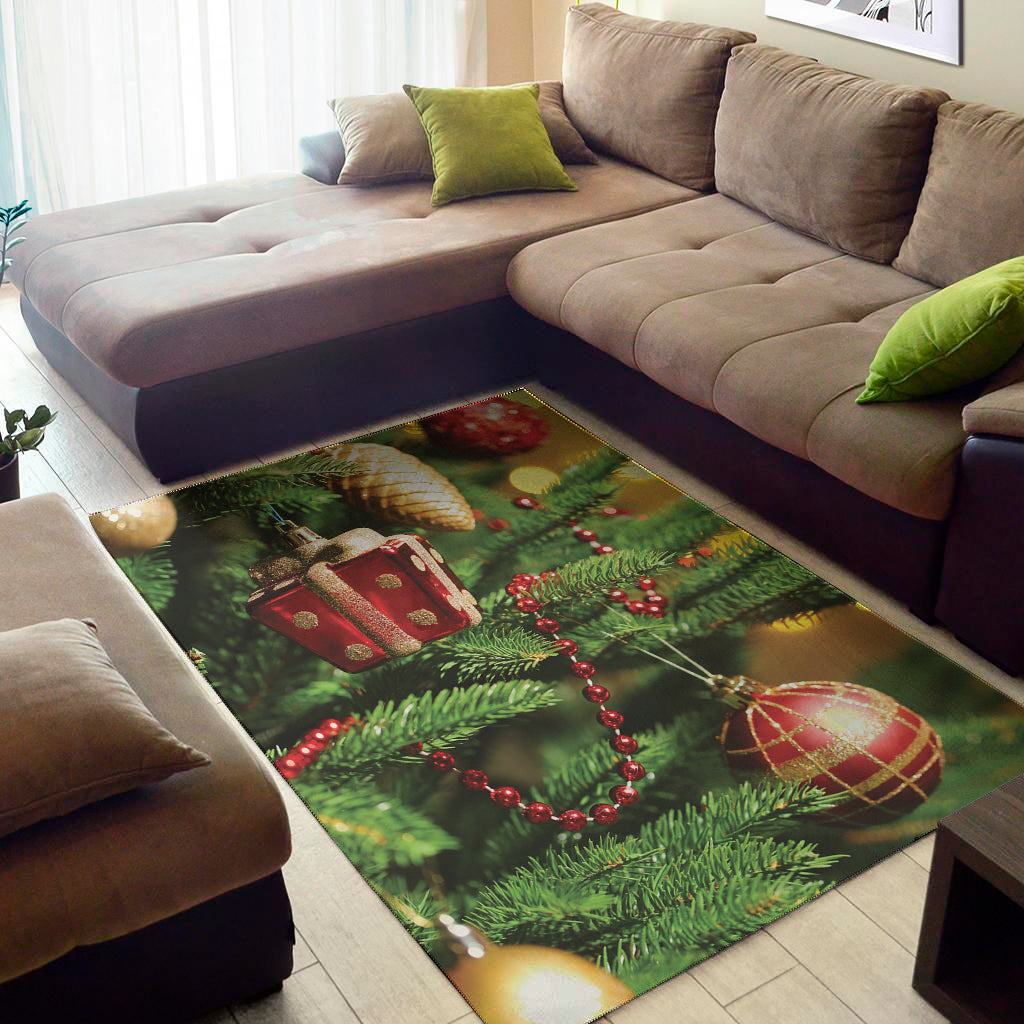 Xmas Tree Print Area Rug