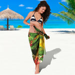 Xmas Tree Print Beach Sarong Wrap