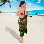 Xmas Tree Print Beach Sarong Wrap