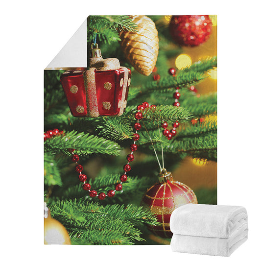 Xmas Tree Print Blanket
