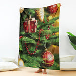 Xmas Tree Print Blanket