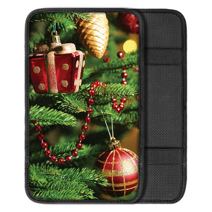 Xmas Tree Print Car Center Console Cover