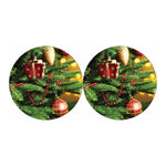 Xmas Tree Print Car Coasters