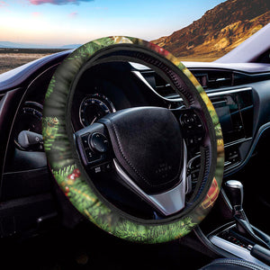 Xmas Tree Print Car Steering Wheel Cover