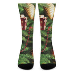 Xmas Tree Print Crew Socks
