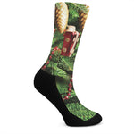 Xmas Tree Print Crew Socks
