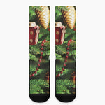 Xmas Tree Print Crew Socks