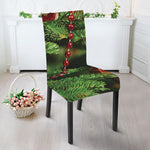 Xmas Tree Print Dining Chair Slipcover