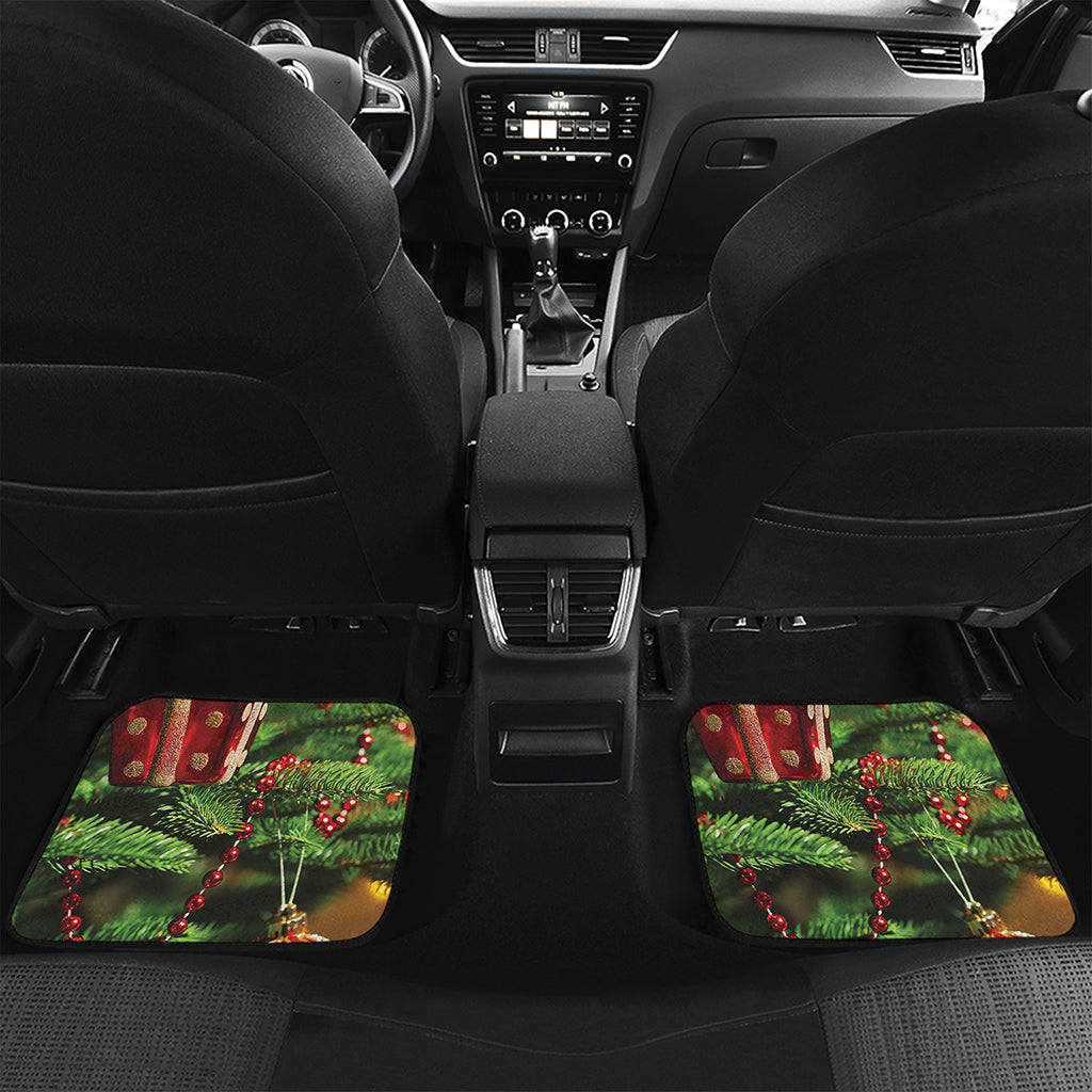 Xmas Tree Print Front and Back Car Floor Mats