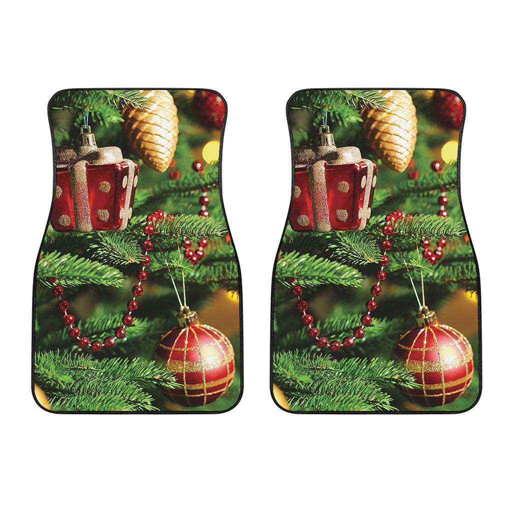 Xmas Tree Print Front Car Floor Mats