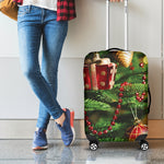 Xmas Tree Print Luggage Cover