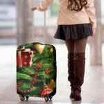 Xmas Tree Print Luggage Cover