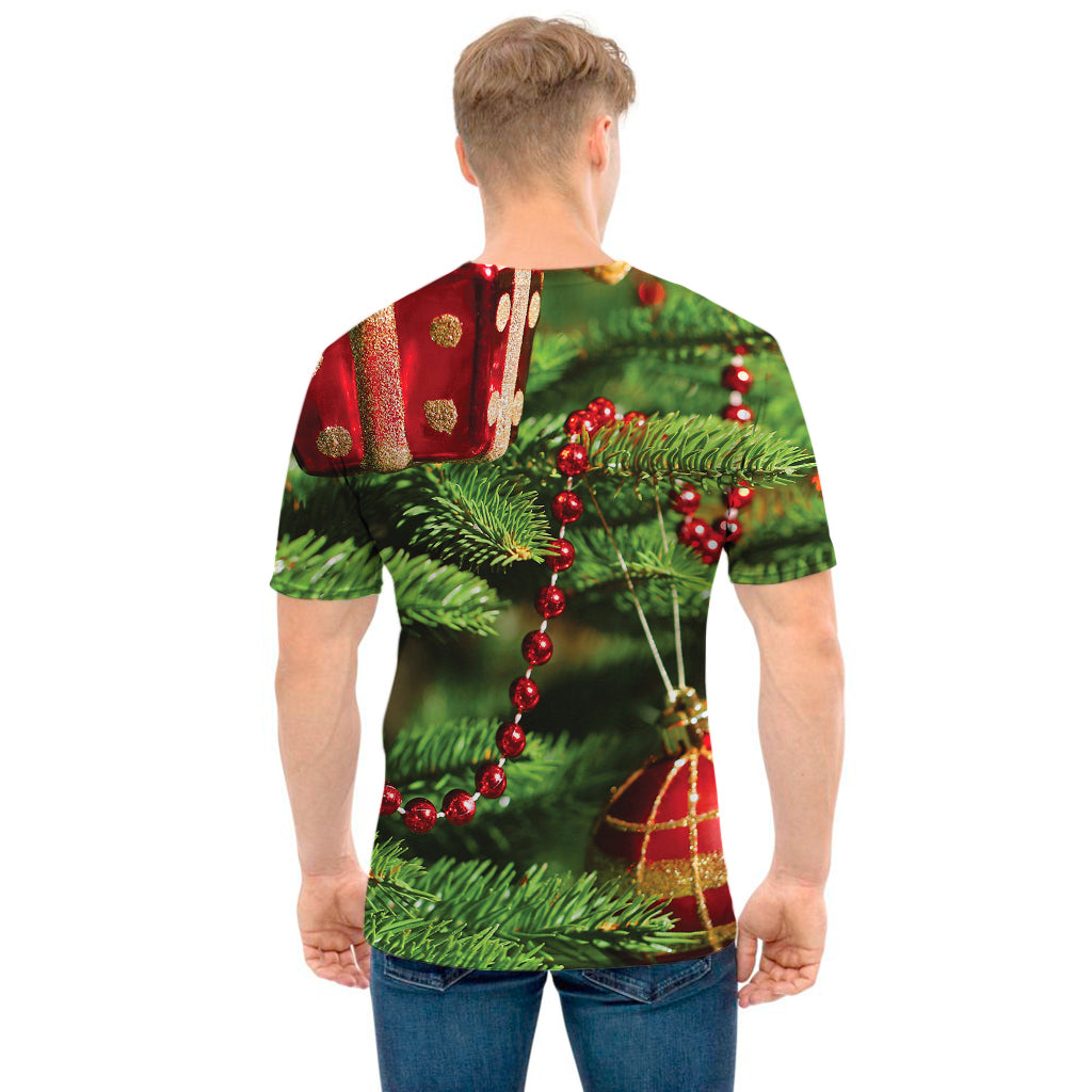 Xmas Tree Print Men's T-Shirt