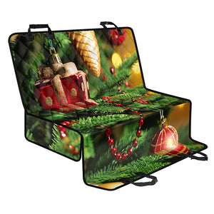 Xmas Tree Print Pet Car Back Seat Cover