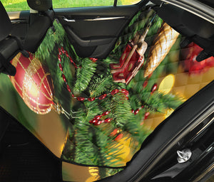 Xmas Tree Print Pet Car Back Seat Cover