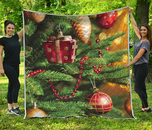 Xmas Tree Print Quilt