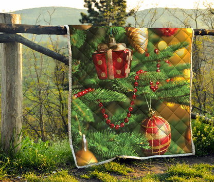 Xmas Tree Print Quilt