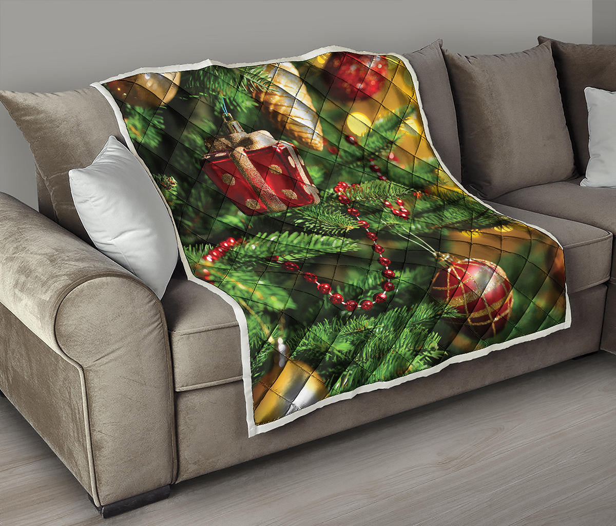 Xmas Tree Print Quilt