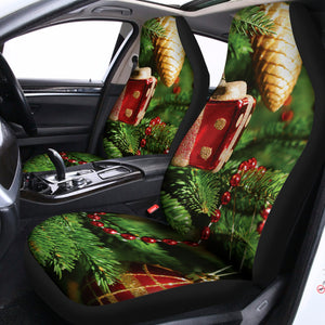 Xmas Tree Print Universal Fit Car Seat Covers