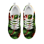 Xmas Tree Print White Sneakers