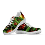 Xmas Tree Print White Sneakers