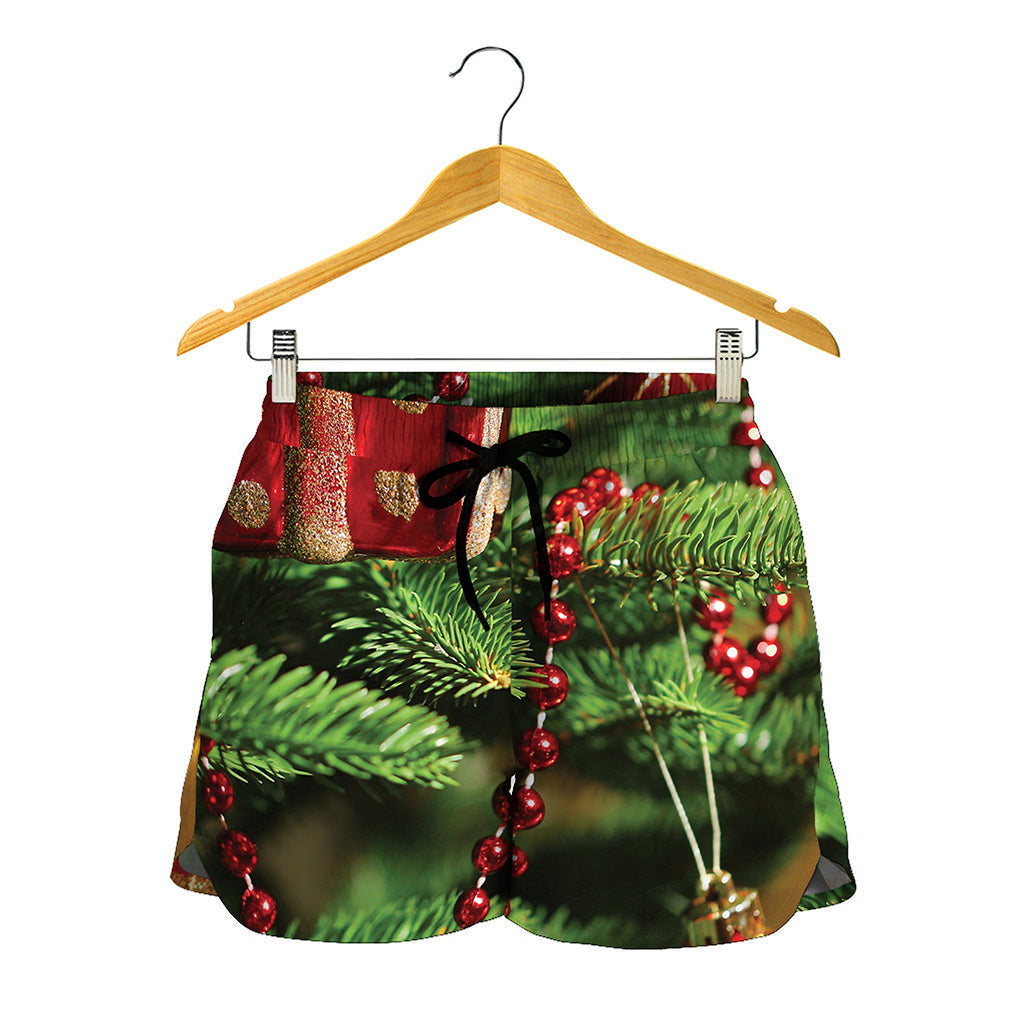 Xmas Tree Print Women's Shorts