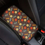 Yarn And Needle Pattern Print Car Center Console Cover