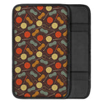 Yarn And Needle Pattern Print Car Center Console Cover