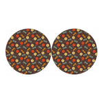 Yarn And Needle Pattern Print Car Coasters