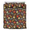 Yarn And Needle Pattern Print Duvet Cover Bedding Set