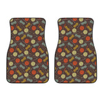Yarn And Needle Pattern Print Front Car Floor Mats