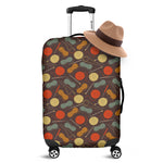 Yarn And Needle Pattern Print Luggage Cover