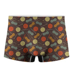 Yarn And Needle Pattern Print Men's Boxer Briefs