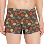 Yarn And Needle Pattern Print Men's Boxer Briefs