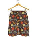 Yarn And Needle Pattern Print Men's Shorts