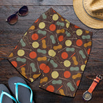 Yarn And Needle Pattern Print Men's Shorts